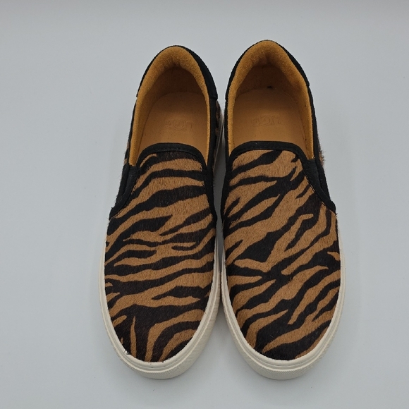 UGG Brown and Black Animal Print Loafers main image 6